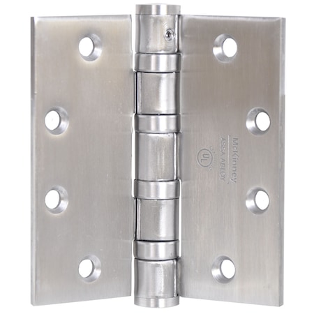 Mckinney Oil Bearing Butt Hinge, 4-1/2" x 4-1/2", US26D, QC8, Heavy T4A3786 4-1/2X4-1/2 26D QC8